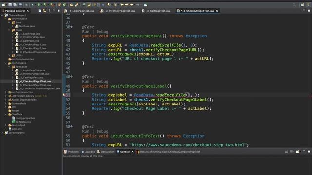Selenium Framework - 12 (Remove hard code & sequencing) смотреть онлайн