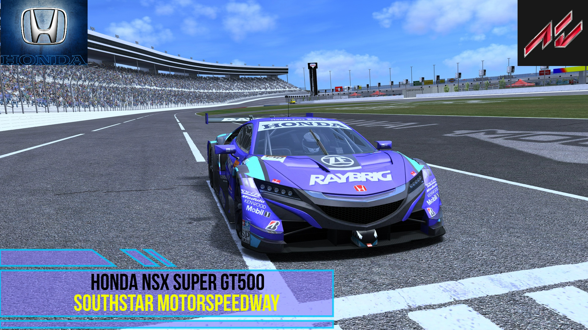 Honda NSX Super GT500 - VRC SouthStar MotorSpeedway |Assetto Corsa. смотреть онлайн