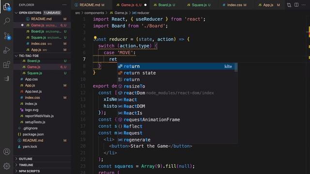 React Game Tutorial - Build Tic Tac Toe Game смотреть онлайн