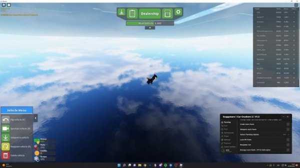 Car Crushers 2 script - GUI SoggyHub AutoFarm and more!