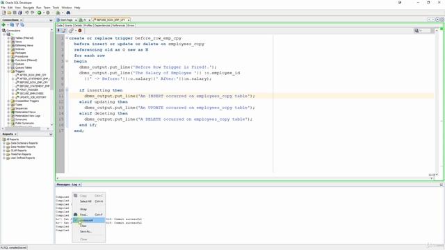 PL/SQL Tutorial: Trigger Using Conditional Predicates in Oracle Database смотреть онлайн