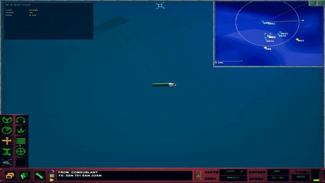 LA 688(i) Hunter Killer Kongo Campaign Playthrough - Dangerous Waters - Naval Sub Sim смотреть онлайн