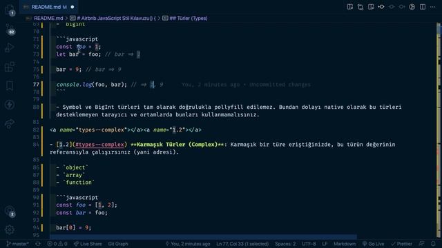 Airbnb JavaScript Style Guide Türkçe #1 | Proje Oluşumu | Types | References | Scope Kavramı смотреть онлайн