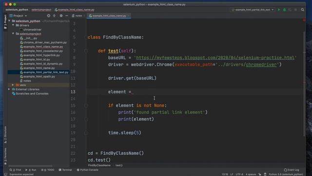 Locating Element by Class Name Using Selenium and Python смотреть онлайн