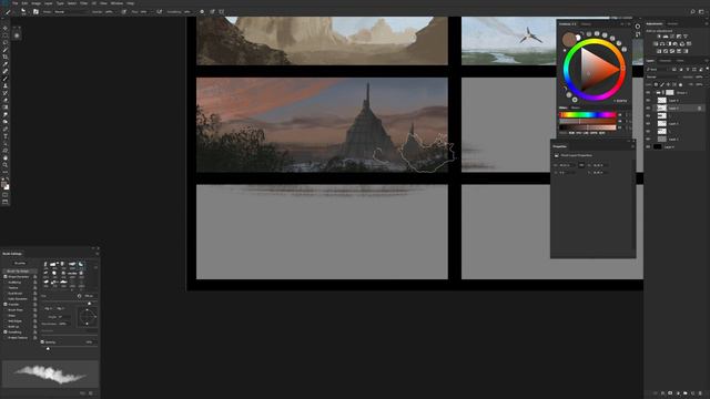 Matte Painting Techniques #3 SKETCHING by Alex Crow смотреть онлайн
