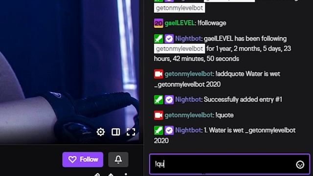 How to add NIGHTBOT Popular Custom Commands !uptime !counter !followage !quote !queue etc... смотреть онлайн