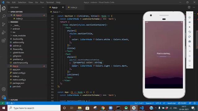 create and install react-native app in android emulator- (Windows) смотреть онлайн