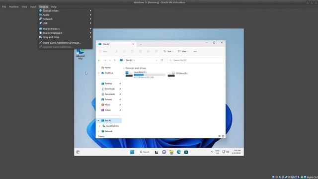 Fix screen resolution and clipboard in Virtual Box via Guest Additions drivers смотреть онлайн