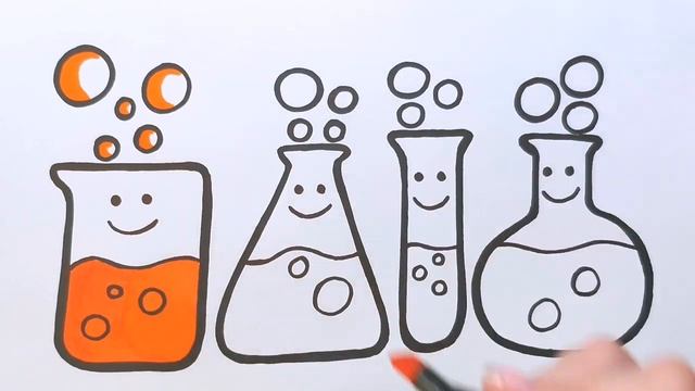 СОСУД ДЛЯ ЭКСПЕРИМЕНТОВ / ХИМИЧЕСКАЯ КОЛБА / Нарисуй Ка смотреть онлайн