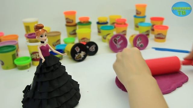 Монстер Хай платье из пластилина Плей До Принцессы диснея смотреть онлайн
