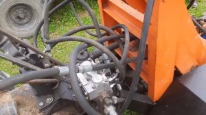 Косилка на минипогрузчик с гидроприводом