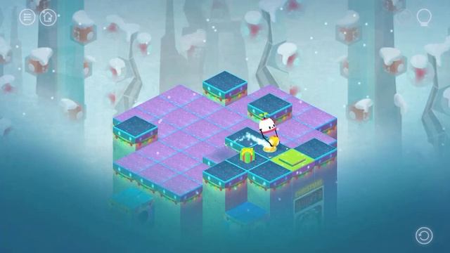 Roofbot: Бесконечные подсказки, прохождение зимних уровней смотреть онлайн