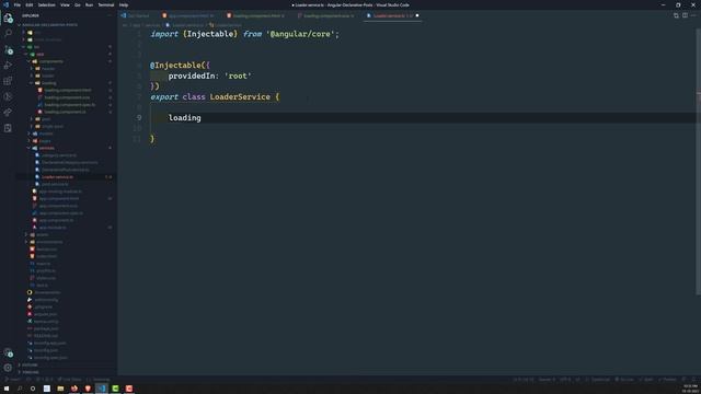 17. Add Loading Spinner Component with Declarative Reactive Programming & Subject - Angular RxJS смотреть онлайн