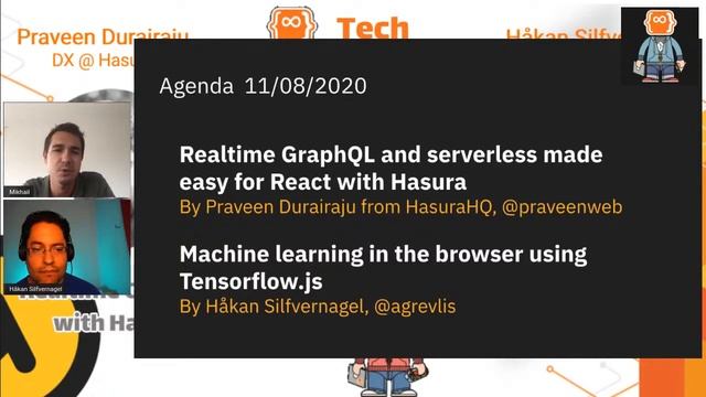Realtime GraphQL with Hasura and ML Tensorflow in your browser смотреть онлайн