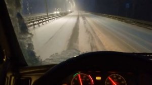ДАЛЬНОБОЙ УСНУЛ И ПОПАЛ В МЕТЕЛЬ, МОРОЗНЫЙ И СНЕЖНЫЙ РЕЙС НА VOLVO, ПРОСПАЛ НА ЗАПРАВКЕ