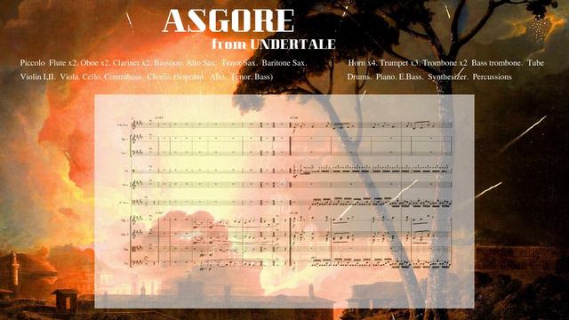 ASGORE(UNDERTALE). Orchestra version(original)　sheet music смотреть онлайн