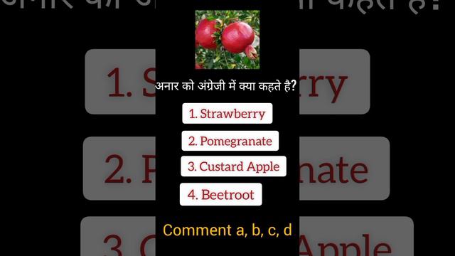 Comment down the answer | Fruits name смотреть онлайн