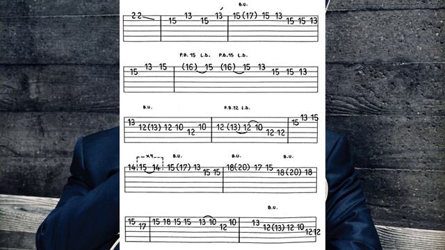 B.B. King's Guitar Style + Tabs + Backing Track Dm. смотреть онлайн