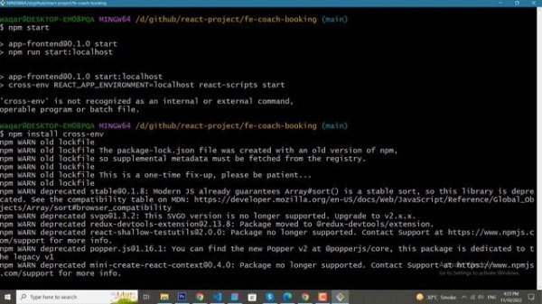 npm start not working / How to fix npm start error React