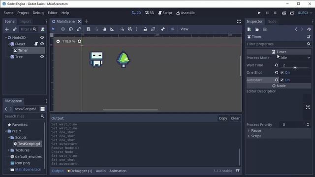 Godot Basics: Timer & Node Signals смотреть онлайн