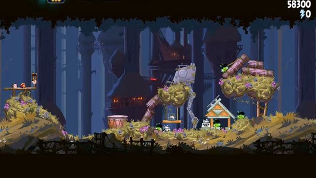 Angry Birds Star Wars 5-23 3 Star Walkthrough Endor Level 5 смотреть онлайн