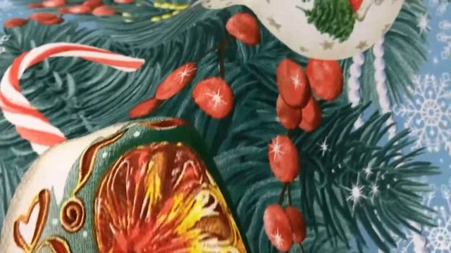 Дорожка "Новогодние шары", ш.0.5м, хлопок-100%, 228гр/кв.м АРТ 15863 смотреть онлайн