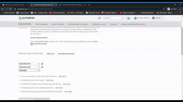 How to create Autodesk student account and download AUTOCAD2020 student version смотреть онлайн
