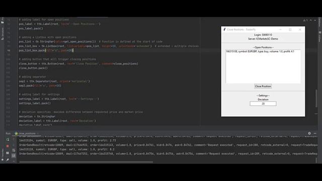 Manage your positions with Tkinter | Trading with Python #7 смотреть онлайн