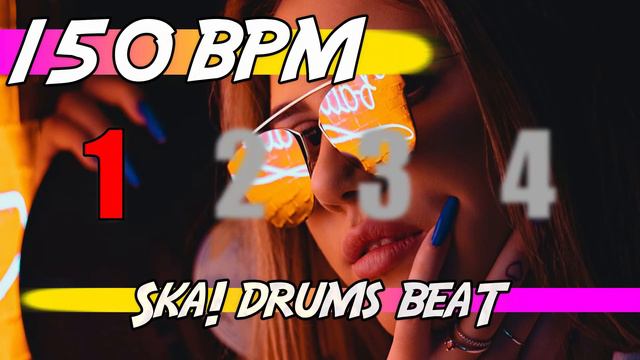 ✅ 150 BPM Ska Drums Beat 🥁 Ten Minutes Of Backing Track