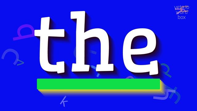 HOW TO SAY THE? #the смотреть онлайн