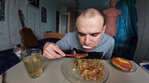 МУКБАНГ НАРЕЗКИ ЛУЧШЕЕ - ГРЕЧКА / ЯИЧНИЦА / ЖИР / САЛАТ / ВЫПЕЧКА / Mukbang АСМР 12. 07. 2024