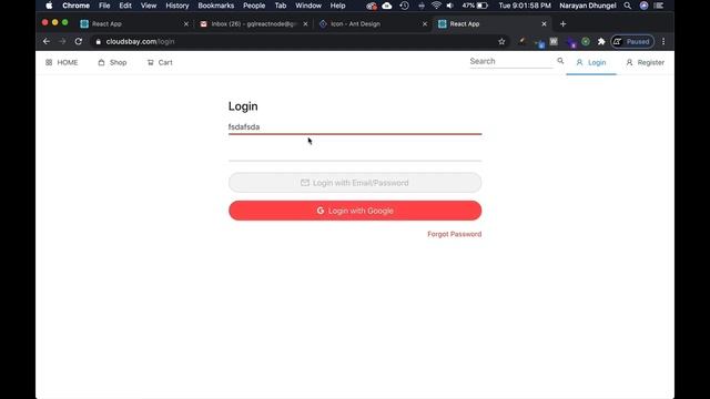 16 React Redux Firebase Full Auth + Forgot Password + Email + Social Login - Login Page смотреть онлайн