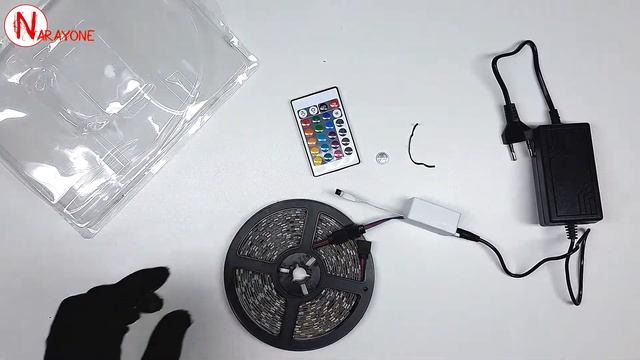 Светодиодная лента с aliexpress. ОБЗОР. Распаковка. Подключение! смотреть онлайн