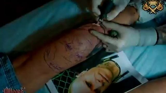 Artist Victor Nabozhniy Keith Flint portrait with Cheyenne Spirit and Eternal Ink смотреть онлайн