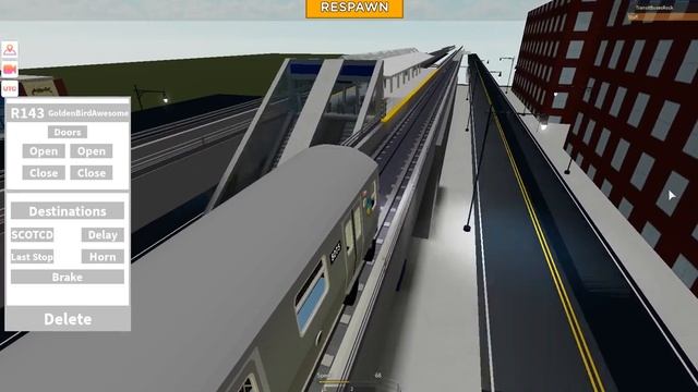 Subway Train Simulator (Roblox) || Kawasaki R143 || (A) Gold Ave Express To Rockaway - Park Place