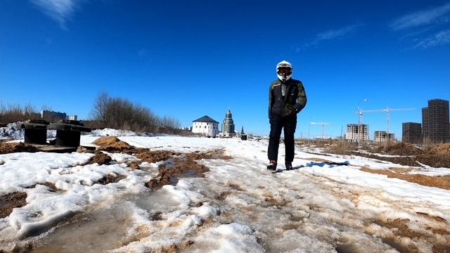 Без шипов по снегу на KTM 1290 Super Аdventure R / No spikes in snow on the KTM1290 SuperAdventure смотреть онлайн