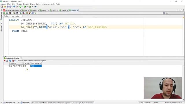 Função no Oracle - TO_CHAR manipulando dias da semana смотреть онлайн