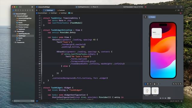 Interactive Widgets - iOS 17 - SwiftUI - WWDC 2023 смотреть онлайн