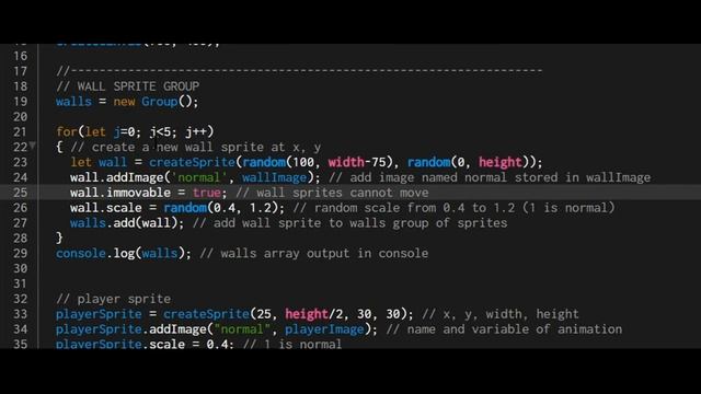 7 How to use sprite groups p5.play in p5.js смотреть онлайн