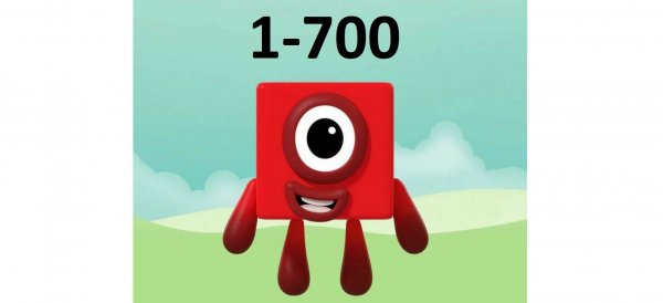 numberblocks band 1-700