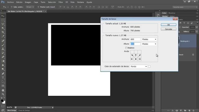 Curso Photoshop CS6 Capítulo 2 Cambiar el Tamaño del Lienzo o Imagen 17 смотреть онлайн