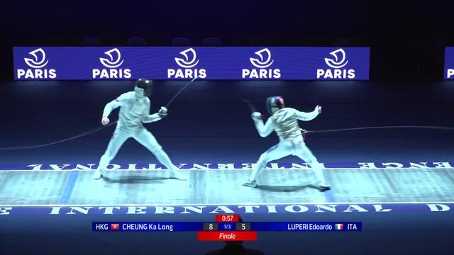 Challenge International de Paris 2022 SMF - GOLD - Cheung Ka Long HKG v Edoardo Luperi ITA смотреть онлайн
