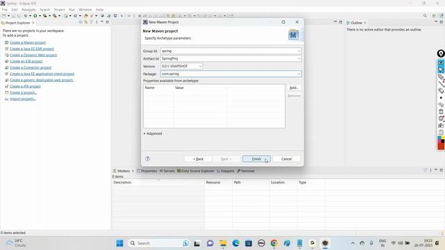Full Stack Java Developer Course|Session - 41|Developing a Spring Application in Eclipse using Mave смотреть онлайн
