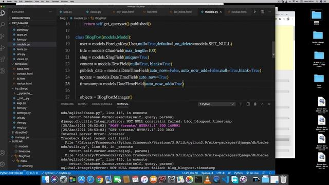 NOT NULL constraint failed смотреть онлайн