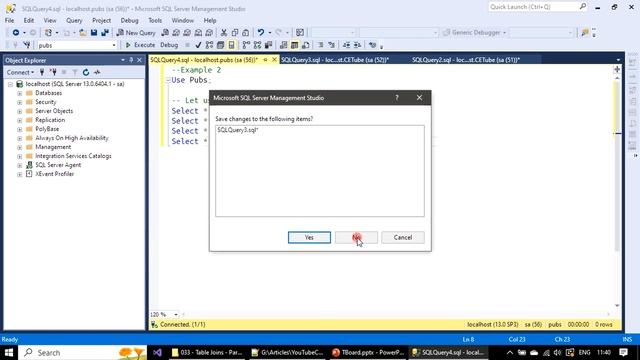 Table Joins | Part 5 - Join Multiple Tables | SSMS TSQL Tutorial #033 смотреть онлайн