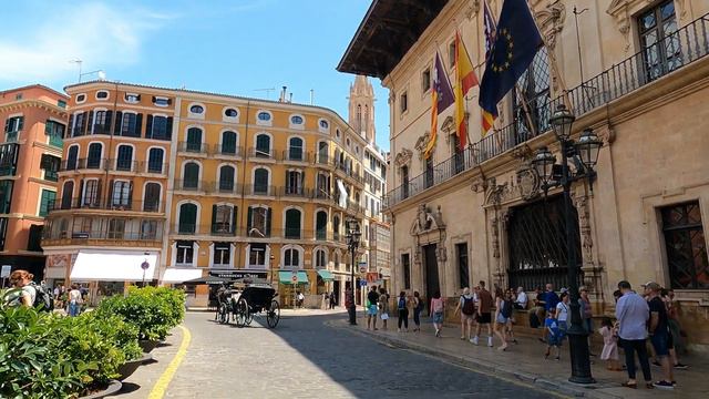 4K🇪🇦PALMA de MALLORCA 🌍 One of the most beautiful cities from EUROPE | SPAIN 2023 | Walking tour смотреть онлайн