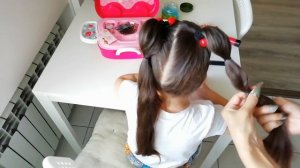 Как сделать СТИЛЬНУЮ причёску ДЕВОЧКЕ. Быстро и легко.