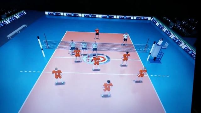 Удар в первую линию | Warm up in 3rd meter | Волейбол | Игра на компьютер | Volleyball on PC смотреть онлайн