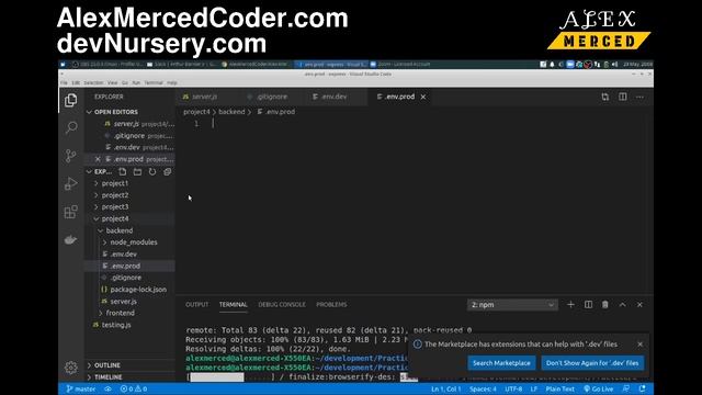 AM Coder - EXPRESS/REACT SPA WALKTHROUGH # 1 - Setup смотреть онлайн