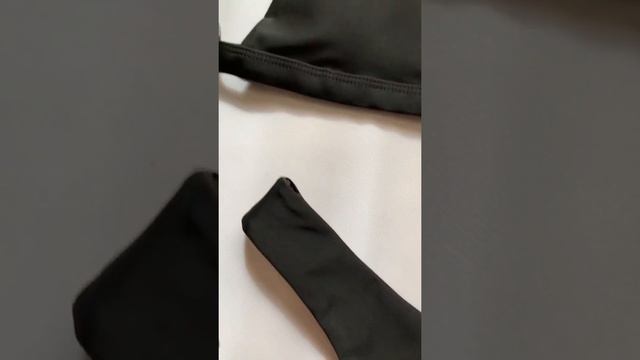 Черный купальник женский Раздельный 2021, Модный стильный красивый черного цвета с высокой талией смотреть онлайн